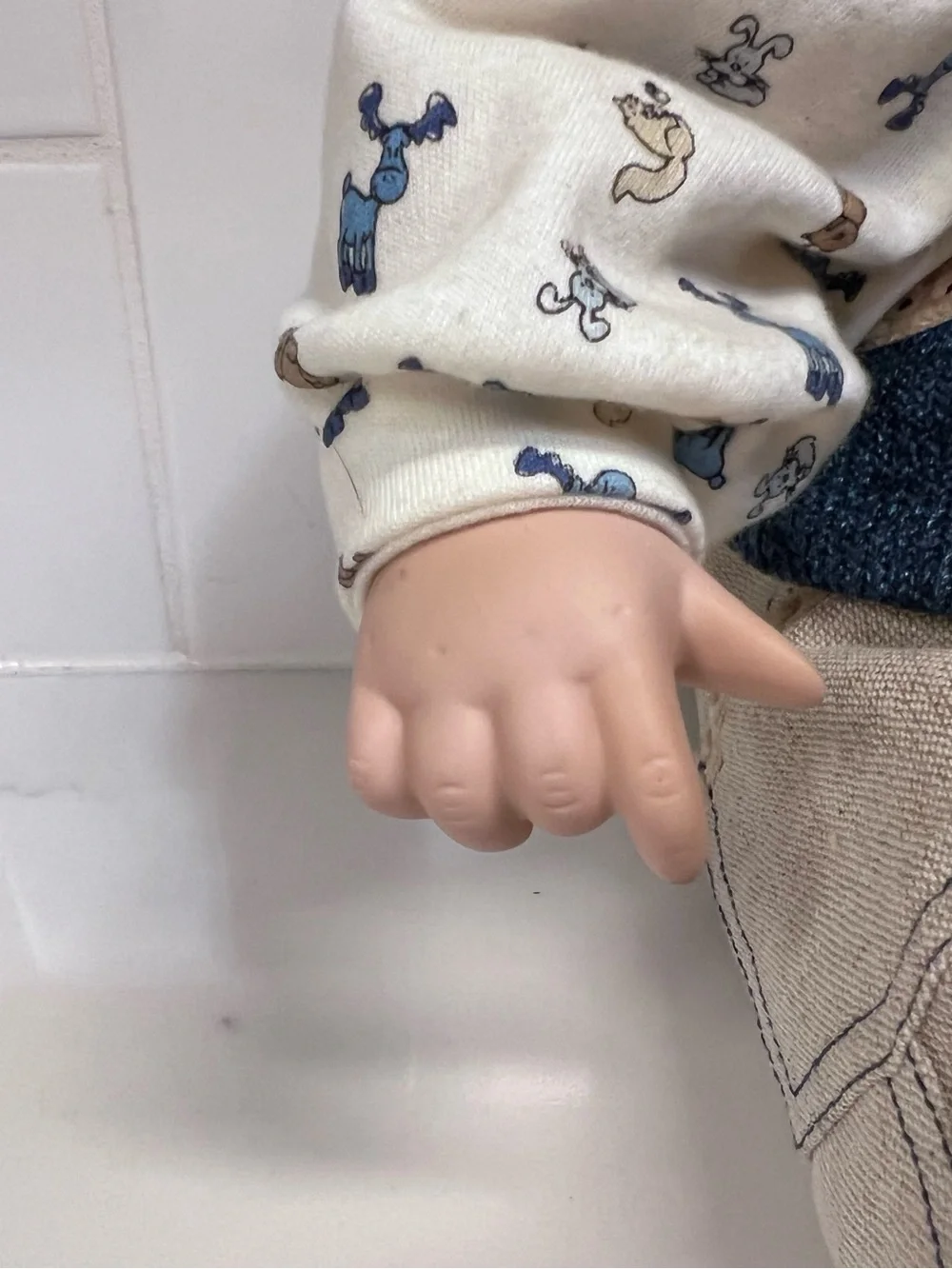 Artist Realistic Boy Doll Toddler 20 Inch Porcelain Head Hand Feet & Soft Body